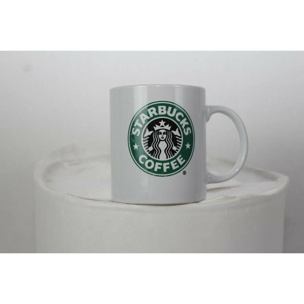 Starbucks Fresh Roasted 2 Mermaid Logo Green Brown Coffee Mug Cup 11 oz 2008